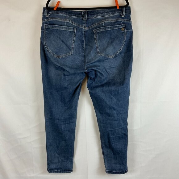 Democracy Absolution Jeans 16 Blue Distressed Slim Leg Stretch - Picture 6 of 11